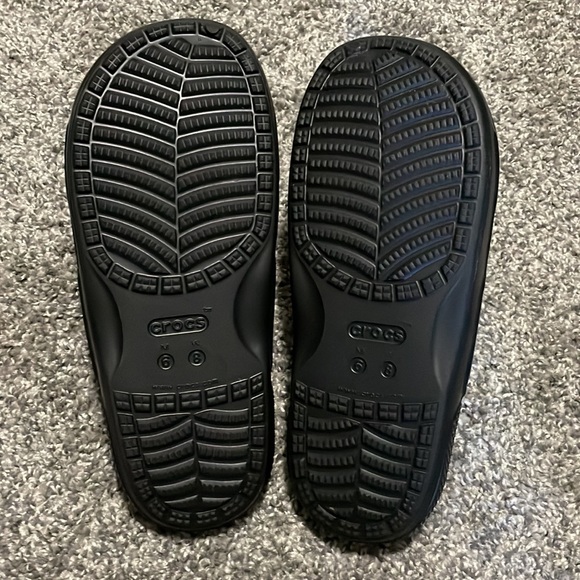 Black Croc Sandals - Picture 2 of 3